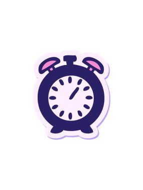 Dikkat çekici bir çizgi film çalar saatinin çıkartması.