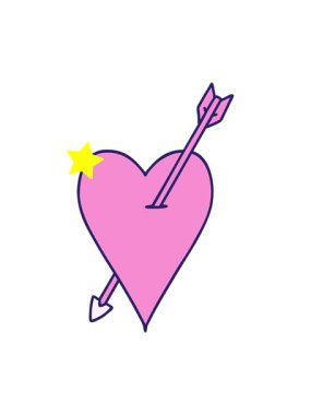 Parıldayan yıldızlar delinmiş aşk kalbini canlandırır.