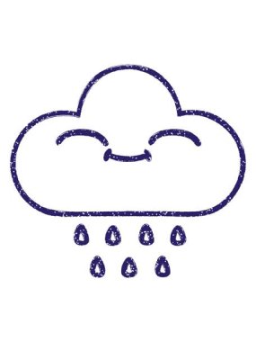 Yağmur Bulutu Kömür Çiziminin hareketli animasyonu