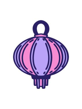 Asılan bir fenerin ışıkla parlayan basıncının canlandırılması