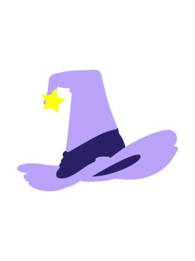 Parlayan yıldızlar ürkütücü bir cadı şapkasının animasyonunu etkiler.