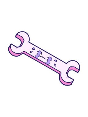 Titreyen hareket çizgi film ağlayan anahtarının animasyonu