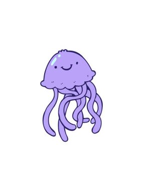 Mutlu denizanalarının çizgi film satışı animasyonu