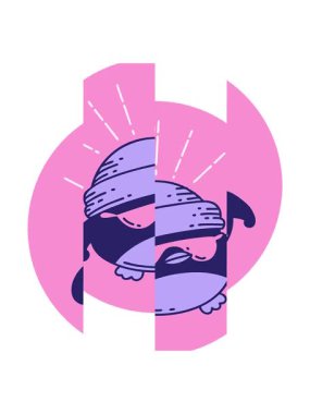 Bir dövme stili Robin 'in bölünmüş hareket canlandırması