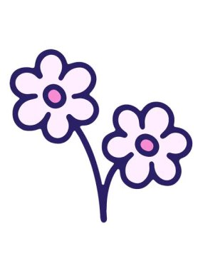 Basit, cesur bir çiçek tasarımının hareketli animasyonunu oynat