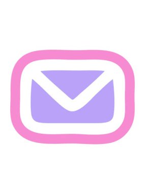 Zarf harf sembolü tasarımının piksel efekt canlandırması