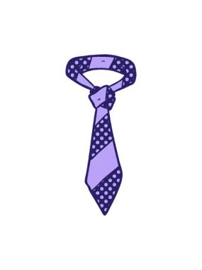 Çizgi film çizgili kravatın pixelize etkisi