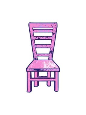 Eski ahşap koltuğun titreyen animasyonu