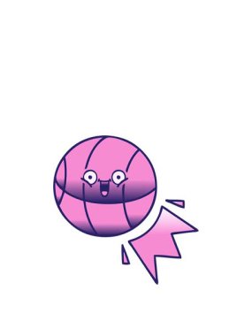 Bir basketbol topunun gölgeli çizgi filminin animasyonunu genişletiyorum.