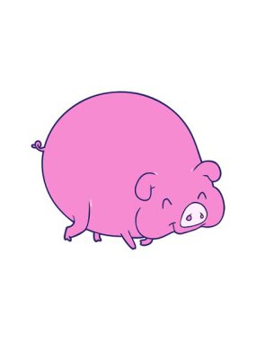 Çizgi film domuzu animasyonu