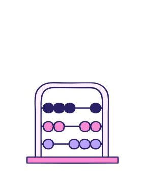 Bir matematik abaküsünün çizgi filmini canlandırıyorum.