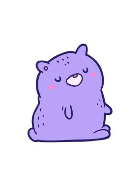 Oyuncak ayı tasarımının dönen hareketli animasyonu