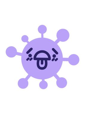 Bitkin virüsün titreşimli hareket animasyonu