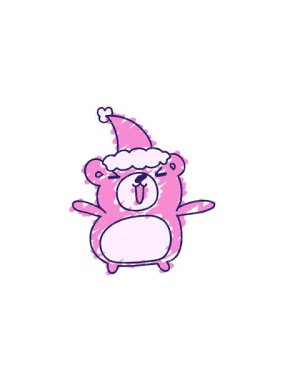 Noel Ayısı Tebeşir Çiziminin Satış Animasyonu