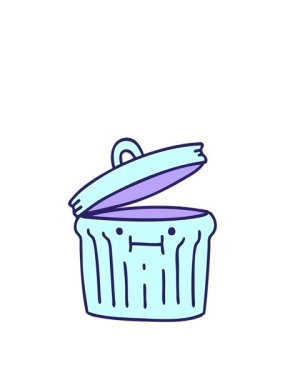 Metal bir çöp tenekesinin animasyonunu genişletiyorum.