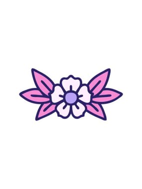 Çiçek çizim elementinin hareketli canlandırması