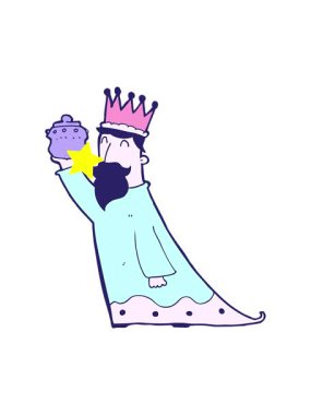 Parlayan yıldızlar, üç bilge adamdan birinin canlandırmasını etkiler.