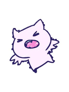 Sevimli Yarasa Tebeşiri Çiziminin Canlandırmasını Durdur ve Durdur