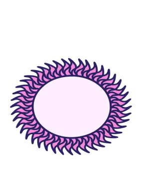 Ortaçağ güneşinin geleneksel stiliyle dövmenin hareketli animasyonu