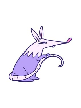 Sinsi bir farenin hareketli animasyonu.