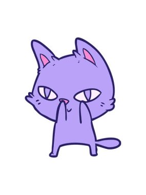 Titreyen hareketli bir kedi bakışı.