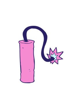 karikatür dinamitlerinin basınçlı animasyonu