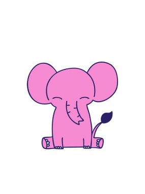 Yanıp sönen radyal çizgiler. El animasyonu. Tuhaf çizgi film fili.