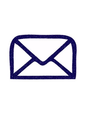 Posta Sembol Tebeşiri Çizim Çizim Çiziminin neon ışık efekti canlandırması