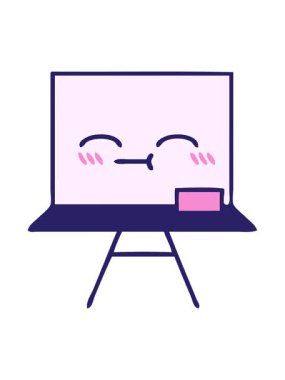 Beyaz bir karikatürün dönen hareketli animasyonu