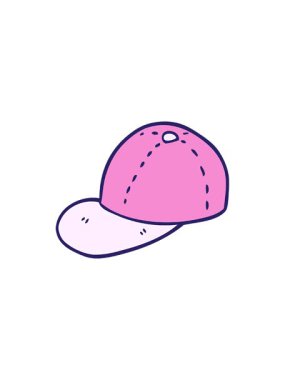 karikatür karalama beyzbol şapkasının radyoaktif parlak animasyonu