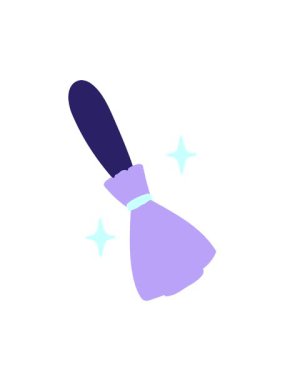 Sihirli süpürge süpürgesinin hareketli animasyonu