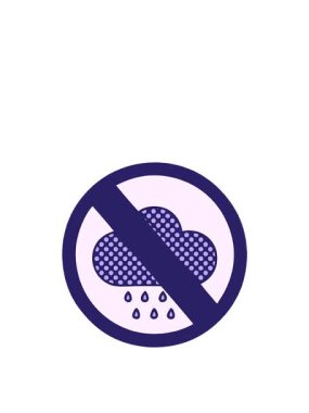 Bir fırtına yağmuru bulutu işaretinin çizgi filminin zıplama hareketi animasyonu