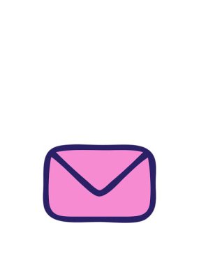 Bir kağıt zarfın karikatürünün yükselişi ve yüzdürülmesi