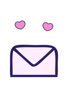 dönen kalpler değişken gölgeli kağıt zarf animasyonu