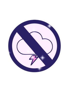 Parıltı efekti, fırtınaya izin verilmeyen şirin bir çizgi filmin animasyonu.