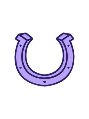 At nalı çizgi filminin hareketli animasyonu