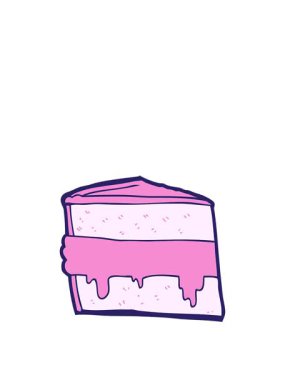 Çizgi film pasta tasarımının animasyonunu genişletiyorum