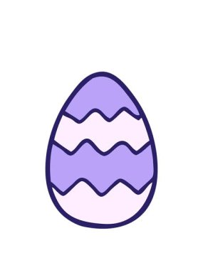 Paskalya yumurtası boyalı çizgi filmin animasyonunu genişletiyorum.