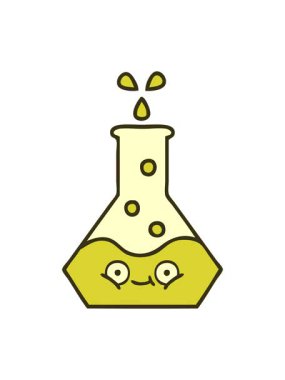 Bir bilim şişesinin çizgi filminin renk animasyonunu değiştirmek