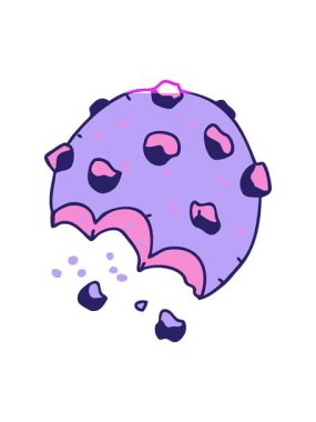 el çizimi çizgi film kurabiyesinin animasyonunu aç.