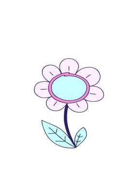 el hareketlerinin hareketli animasyonu garip çizgi film papatyaları.