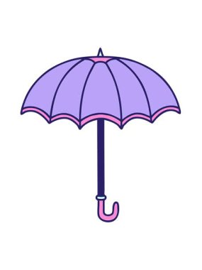 Şemsiye tasarımının geleneksel stiliyle dövmenin hareketli animasyonunu oynat