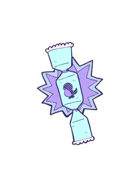 Basınç hareketli animasyon Noel kraker karikatürü