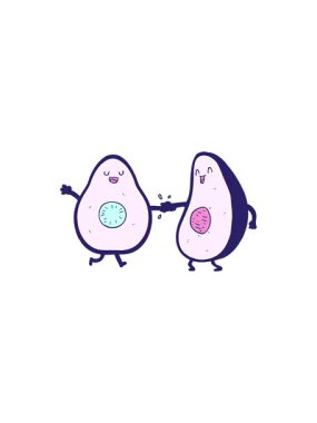 Dans eden avokadoların yıldız patlaması etkisi animasyonu