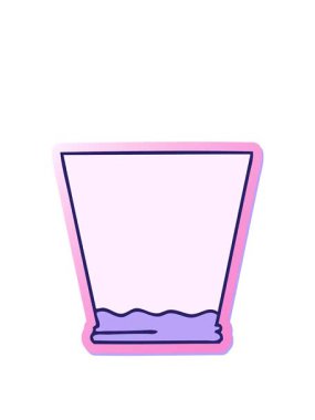 Karikatür çizilmiş viski bardağının garip el yapıştırmasının animasyonunu uzatıyorum