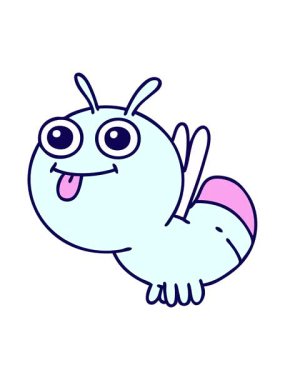 Parlak bir böceğin neon ışık efekti animasyonu