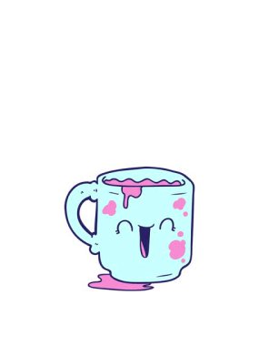 Kalk ve kirli ofis kupasının animasyonunu yap.