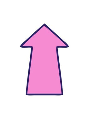 Bir okun garip çiziminin el animasyonunun basınçlı patlaması