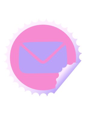 Kağıt zarfın karikatürünün hareketli animasyonu