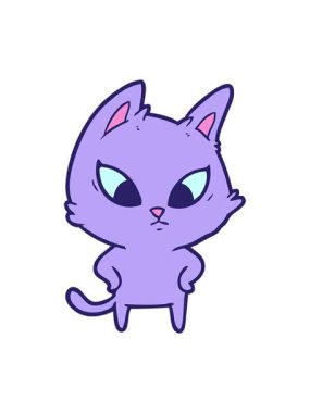 şaşkın çizgi film kedisinin animasyonunu durdurup duraklat